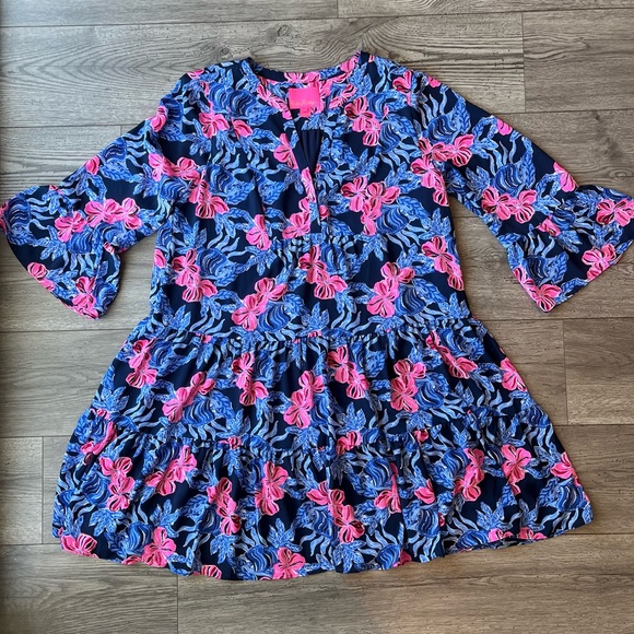 Lilly Pulitzer Gabriel 3/4 Sleeve Tunic Dress - Picture 4 of 13